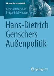 Front cover of Hans-Dietrich Genschers Außenpolitik by Kerstin Brauckhoff