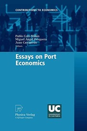 Front cover of Essays on Port Economics by Pablo Coto-Millán