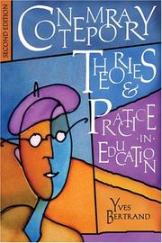 Front cover of Théories contemporaines de l'éducation by Yves Bertrand