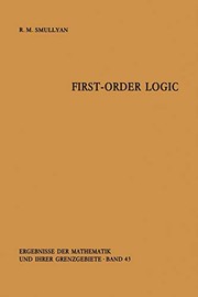 Cover of First-order logic by Raymond M. Smullyan