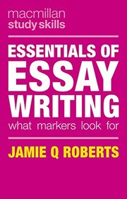 Front cover of Essentials of Essay Writing by Jamie Q Roberts