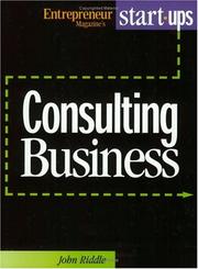 Front cover of Entrepreneur magazine's consulting business by John Riddle