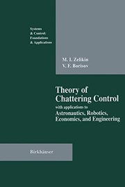 Front cover of Theory of Chattering Control by Michail I. Zelikin