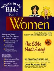 Front cover of What's in the Bible for-- women by Georgia Curtis Ling