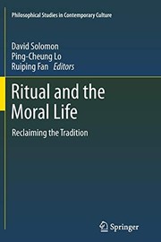 Front cover of Ritual and the Moral Life by David Solomon