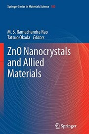 Front cover of ZnO Nanocrystals and Allied Materials by M S Ramachandra Rao