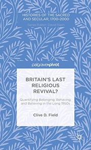 Front cover of Britain’s Last Religious Revival? by C. Field