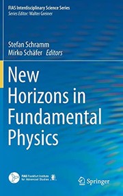 Front cover of New Horizons in Fundamental Physics by Stefan Schramm