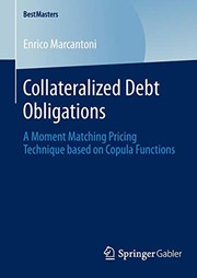 Cover of Collateralized Debt Obligations by Enrico Marcantoni
