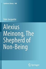 Front cover of Alexius Meinong, The Shepherd of Non-Being by Dale Jacquette