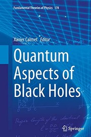 Front cover of Quantum Aspects of Black Holes by Xavier Calmet