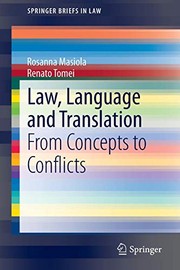 Front cover of Law, Language and Translation by Rosanna Masiola