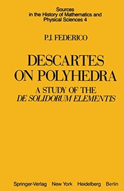 Front cover of Descartes on Polyhedra by P. J. Federico