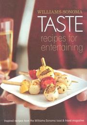 Cover of Williams-Sonoma taste by Chuck Williams