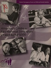 Front cover of America's children by Federal Interagency Forum on Child and Family Statistics (U.S.)