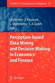 Front cover of Perception-based Data Mining and Decision Making in Economics and Finance by Ildar Batyrshin