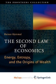 Cover of The Second Law of Economics by Reiner Kümmel
