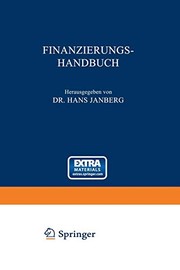 Cover of Finanzierungs-Handbuch by Hans Janberg