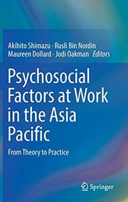 Front cover of Psychosocial Factors at Work in the Asia Pacific by Akihito Shimazu