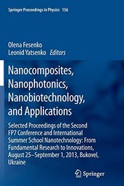 Front cover of Nanocomposites, Nanophotonics, Nanobiotechnology, and Applications by Olena Fesenko