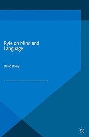 Cover of Ryle on Mind and Language by D. Dolby