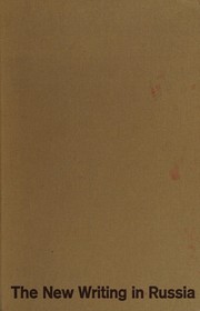 Front cover of New writing in Russia by Thomas P. Whitney