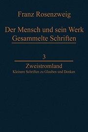 Cover of Zweistromland by Franz Rosenzweig