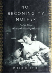 Front cover of Not becoming my mother by Ruth Reichl