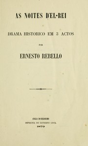 Front cover of As noites d'El-Rei by Ernesto Rebelo