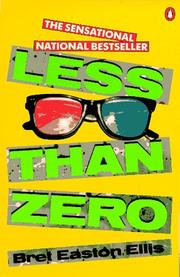 Cover of Less than Zero by Bret Easton Ellis