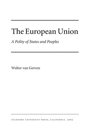 Front cover of The European Union by W. van Gerven