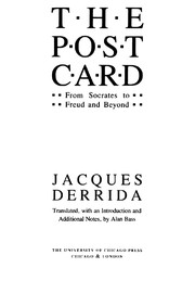 Cover of The post card by Jacques Derrida