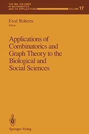 Front cover of Applications of Combinatorics and Graph Theory to the Biological and Social Sciences by Fred Roberts