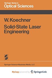 Cover of Solid-State Laser Engineering by Walter Koechner