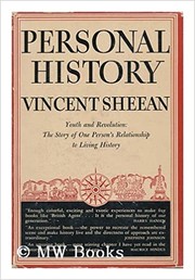 Cover of Personal History by Vincent Sheean