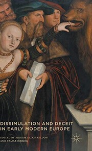 Front cover of Dissimulation and Deceit in Early Modern Europe by Miriam Eliav-Feldon