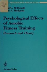 Front cover of The psychological effects of aerobic fitness training by David G. McDonald