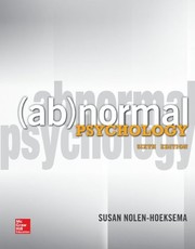 Cover of Abnormal Psychology by Susan Nolen-Hoeksema