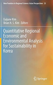 Front cover of Quantitative Regional Economic and Environmental Analysis for Sustainability in Korea by Euijune Kim