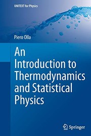 Front cover of An Introduction to Thermodynamics and Statistical Physics by Piero Olla