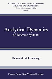 Front cover of Analytical Dynamics of Discrete Systems by R. Rosenberg