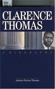Cover of Clarence Thomas by Andrew Peyton Thomas