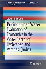 Front cover of Pricing Urban Water by Laura Echternacht