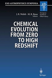 Cover of Chemical Evolution from Zero to High Redshift by Jeremy Walsh