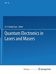 Front cover of Quantum Electronics in Lasers and Masers by D. V. Skobel tsyn