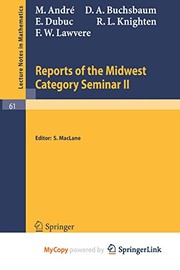 Front cover of Reports of the Midwest Category Seminar II by M. Andre