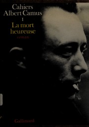 Cover of La Mort heureuse by Albert Camus
