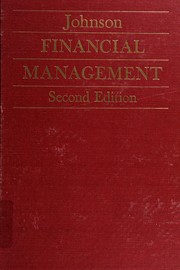 Cover of Financial management by Robert Willard Johnson