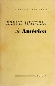 Front cover of Breve historia de América by Carlos Pereyra