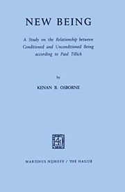 Cover of New being by Kenan B. Osborne